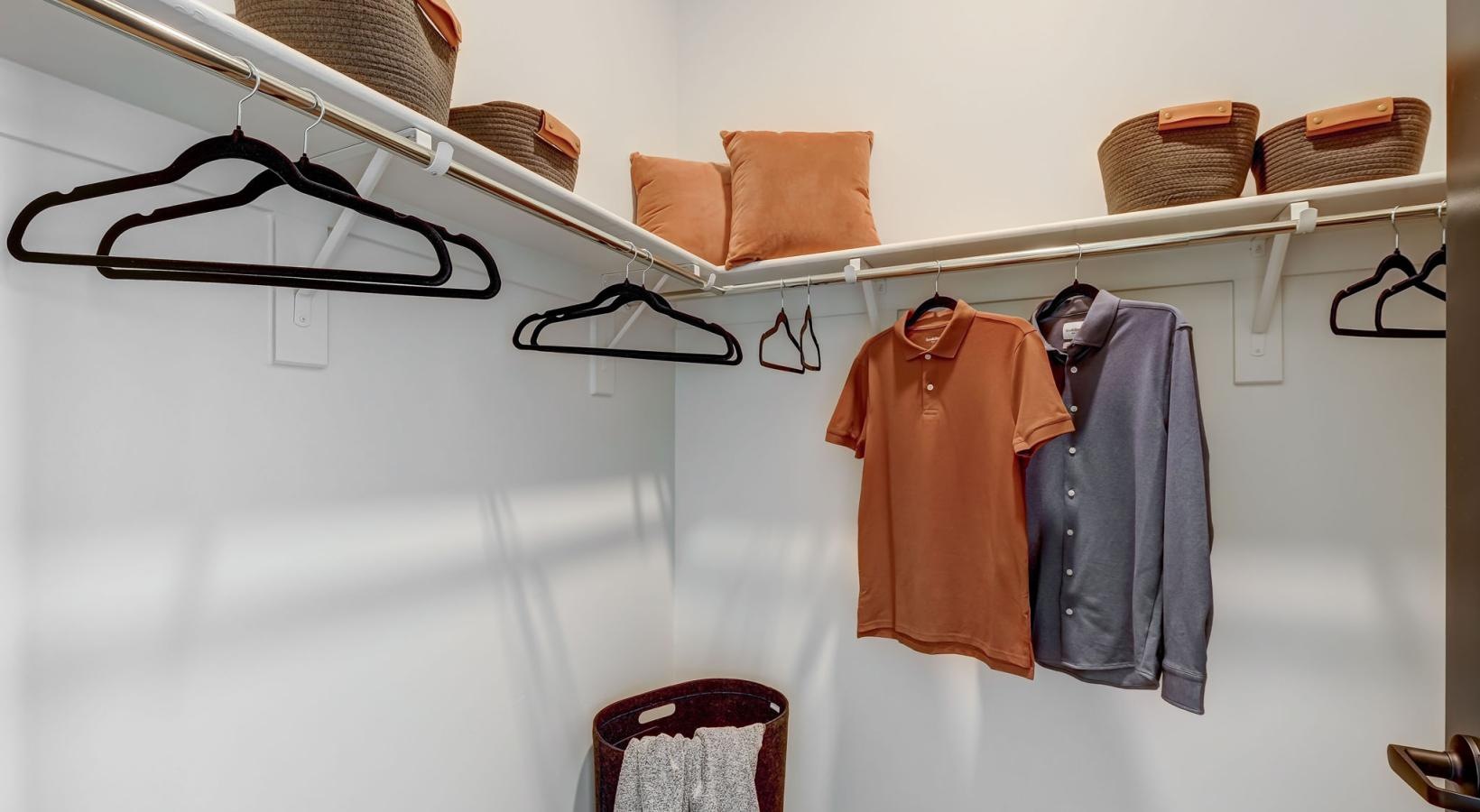 Find your perfect fit at The Pomeroy a wall with clothes on it