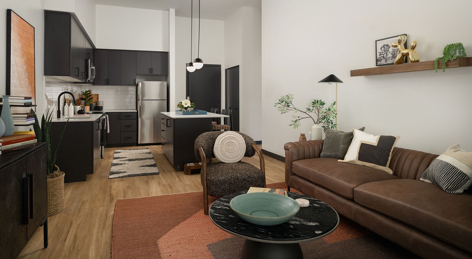 Spacious and well-lit living spaces Living Room